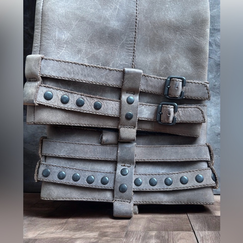 BORN Leather Riding Boots with Studded Buckles and Beautiful Detailing Size 7.5 - Picture 5 of 9
